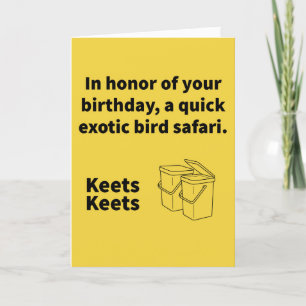 Carte Pair A Keets - Anniversaire