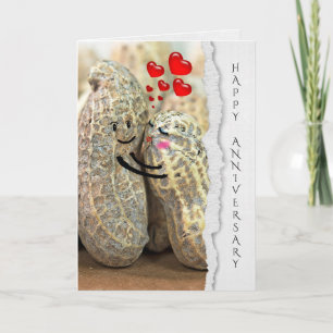 Carte paire d'arachides pour anniversaire mariage