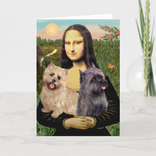 Carte Paire de terriers Cairn - Mona Lisa