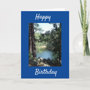 CARTE PAISIBLE ET BEAU SOUHAIT D'ANNIVERSAIRE