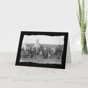 Carte Paiute amérindienne vintage