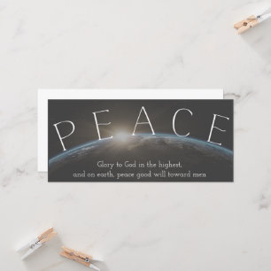 Carte Paix chrétienne sur Terre Passage de la Bible Noël