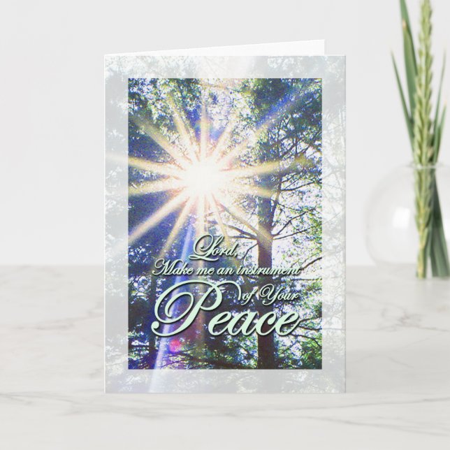 Carte Paix de prière de Saint François (Devant)