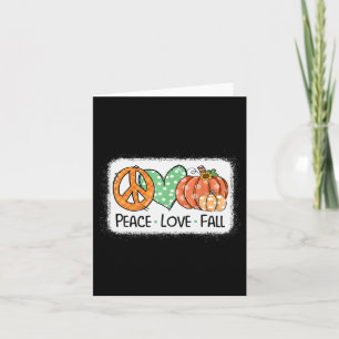 Carte Paix Et Amour Et Automne Citrouille Autum Happy Fa