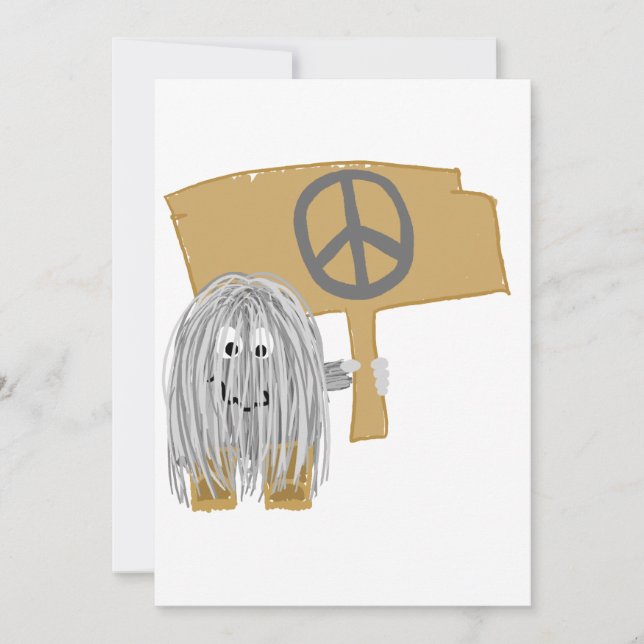 Carte Paix grise (Devant)