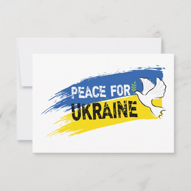 Carte Paix pour l'Ukraine (Devant)