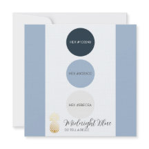 Carte Palette couleur bleu de minuit