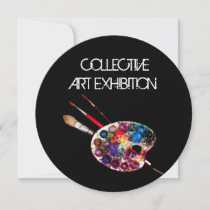 CARTE PALETTE D'ART DE COULEUR ARTISTE MONTRER LA GALERI