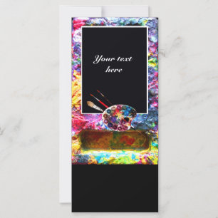 CARTE PALETTE DE COULEUR ARTISTE ET BROUILLES BELLES