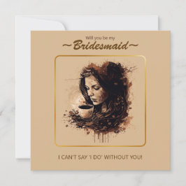 Carte Palette de couleurs Bridesmaid Proposition.