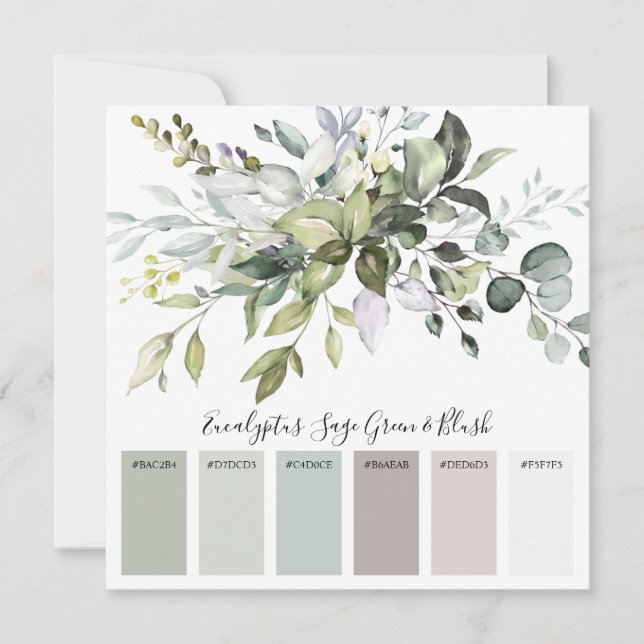 Carte Palette Inspiration couleur mariage (Devant)