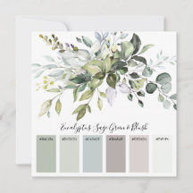 Carte Palette Inspiration couleur mariage