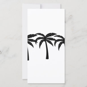 Carte Palmiers tropicaux
