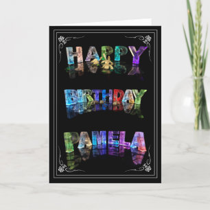 Carte Pamela -  Name in Lights greeting card (Photo)