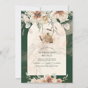 Carte Pampas Grass THÉ Fête des mariées Déjeuner