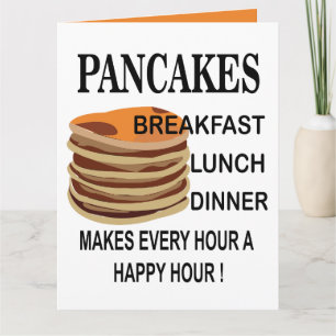 Carte Pancakes Anniversaire Petit déjeuner Pancake Salut