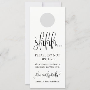 Carte Pancarte de porte de mariage Ne pas déranger LCC