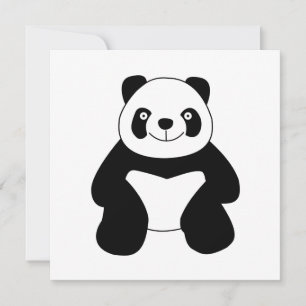 Carte Panda assise
