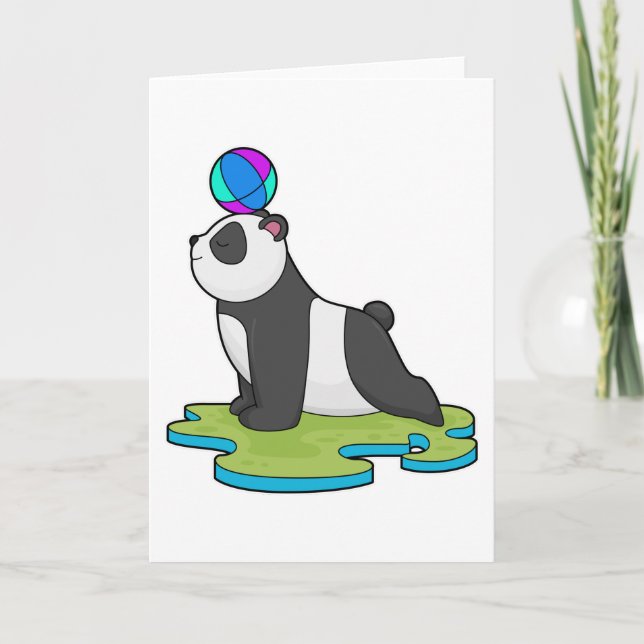 Carte Panda au Yoga Fitness (Devant)