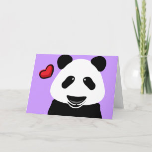 Carte Panda Love You Beary Beaucoup Moderne