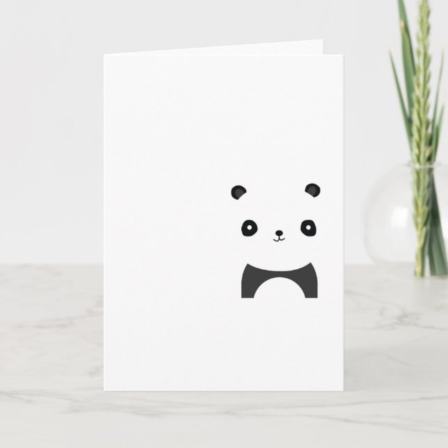 Carte Panda paisible (Devant)
