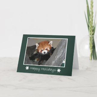 Carte Panda rouge