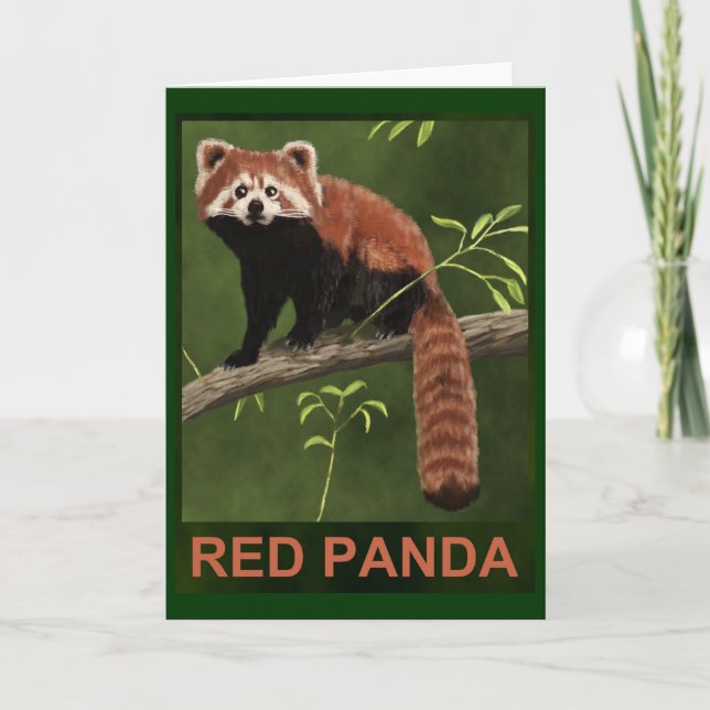 Carte Panda rouge (Devant)