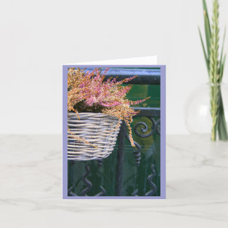 Carte panier sur la barrière