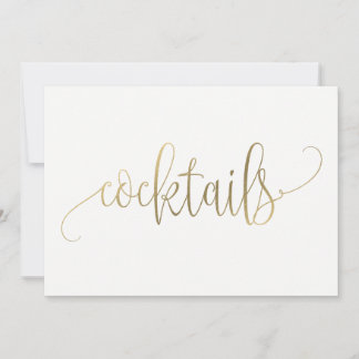 Carte Panneau Cocktails - Jolie Calligraphie