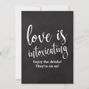 Carte Panneau de bar de mariage abordable en tableau cra