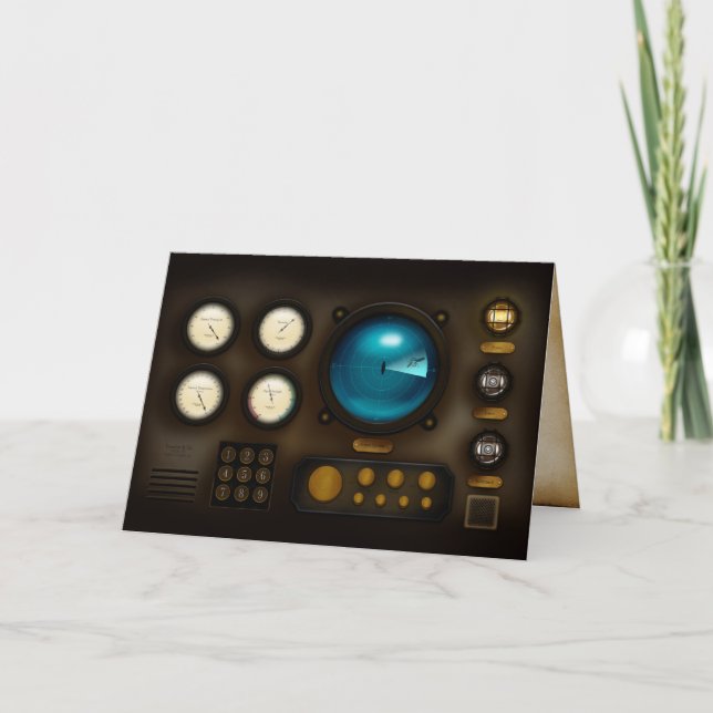 Carte Panneau de commande de sous-marin Affichage sonar  (Devant)