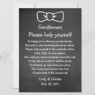 Carte Panneau de corbeille de mariage aspect ardoise vin
