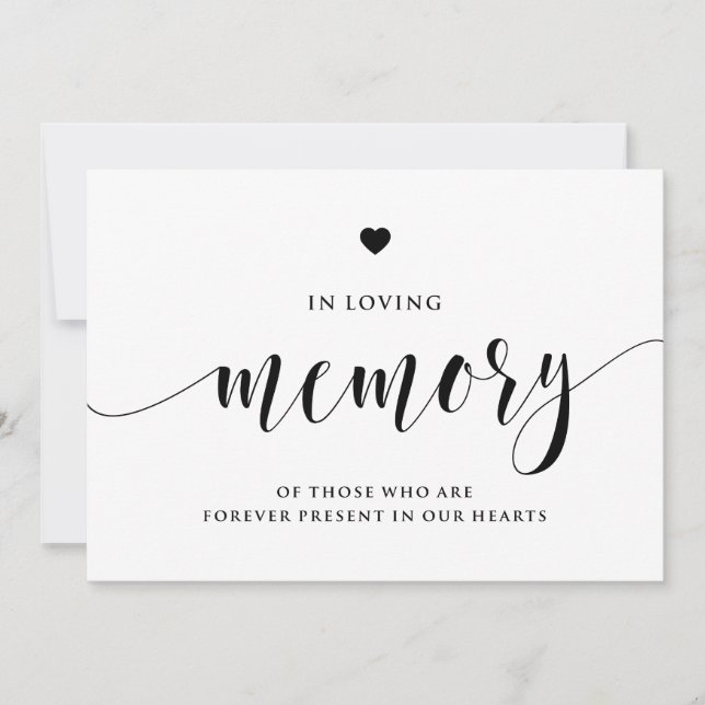Carte Panneau de la main noire dans la mémoire d'amour (Devant)