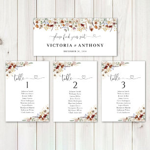 Carte Panneau de la table de tête du Mariage minuscule F