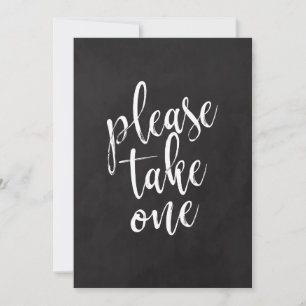 Carte Panneau de mariage pas cher en tableau noir 'Prene