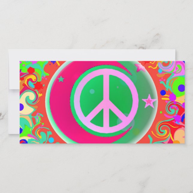 Carte Panneau de Paix, Lune, Étoiles & Tout (Devant)