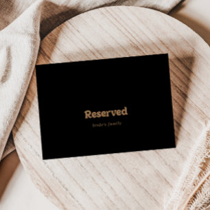 Carte Panneau de réservation de mariage minimal classiqu