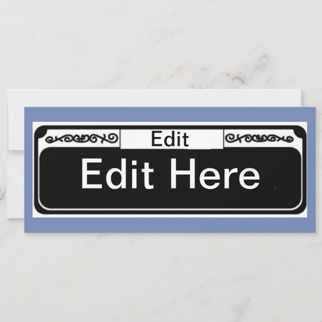 Carte Panneau de rue de la Nouvelle-Orléans vide (Devant)