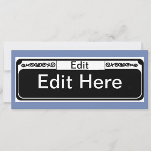 Carte Panneau de rue de la Nouvelle-Orléans vide