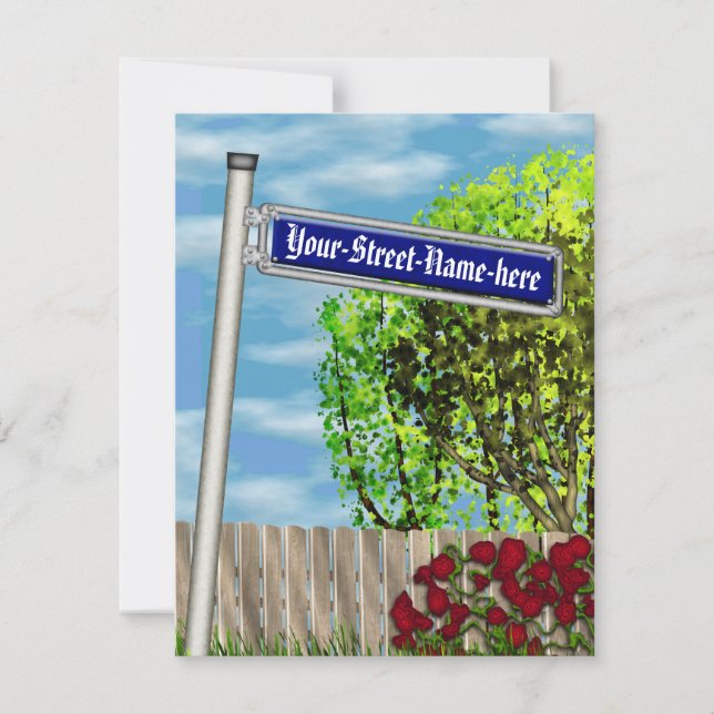 Carte Panneau de rue vintage allemand - (Devant)