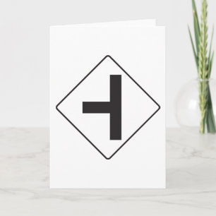 Carte Panneau de signalisation de la route à l'intersect