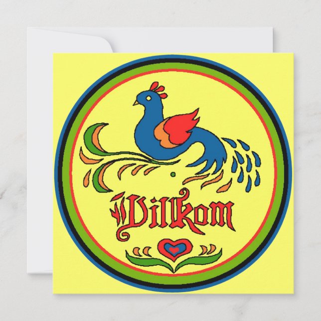 Carte Panneau hexadécimal Bienvenue Oiseau (Devant)