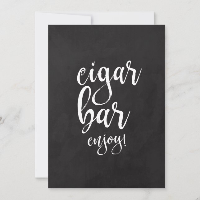 Carte Panneau Mariage de tableau de bord cigar abordable (Devant)
