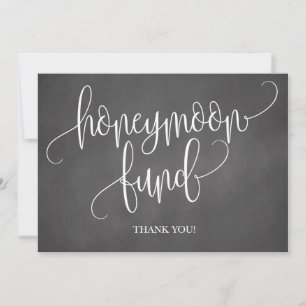 Carte Panneau Mariage du Chalkboard Honeymoon Fund