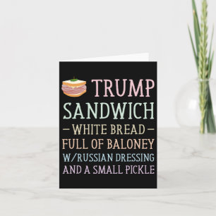 Carte Panneau sandwich anti-Trump drôle