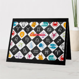 Carte Panneau solaire Zodiac Calendrier Astrologie Thund