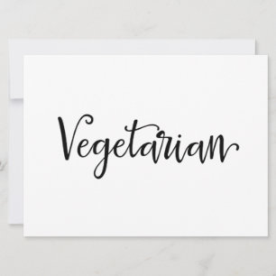 Carte Panneau "Végétarien" Besoins alimentaires Callig