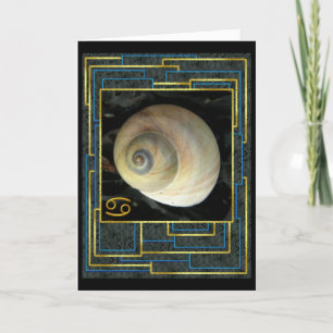 Carte Panneau Zodiac : Cancer Anniversaire Salutations