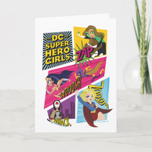 Carte Panneaux d'action pour filles Super Hero DC