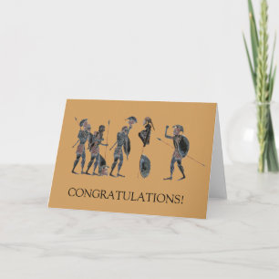 Carte Panoplie - célébration de hoplites du grec ancien